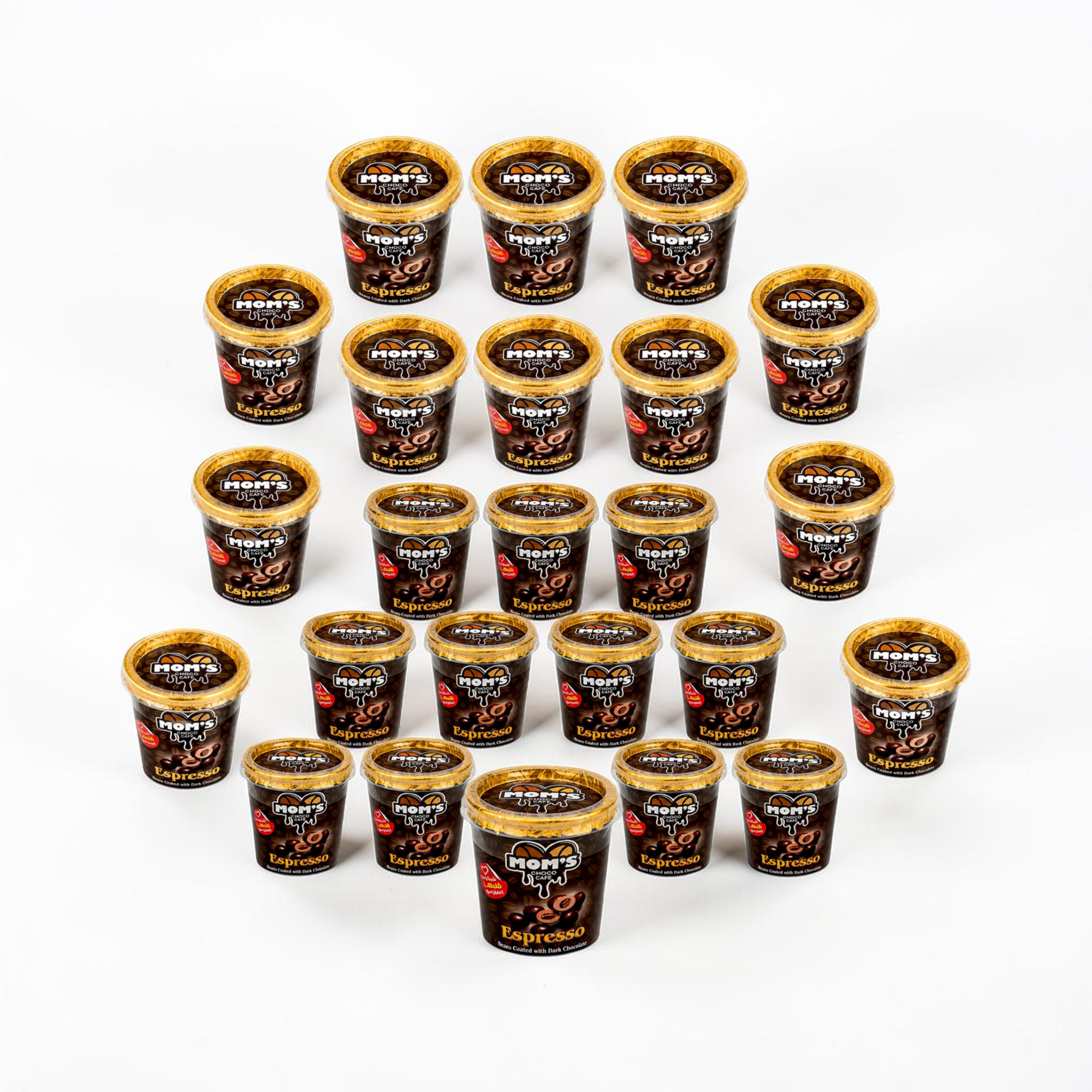 Mom's Espresso Beans Coated with Dark Chocolate - 24 pack
