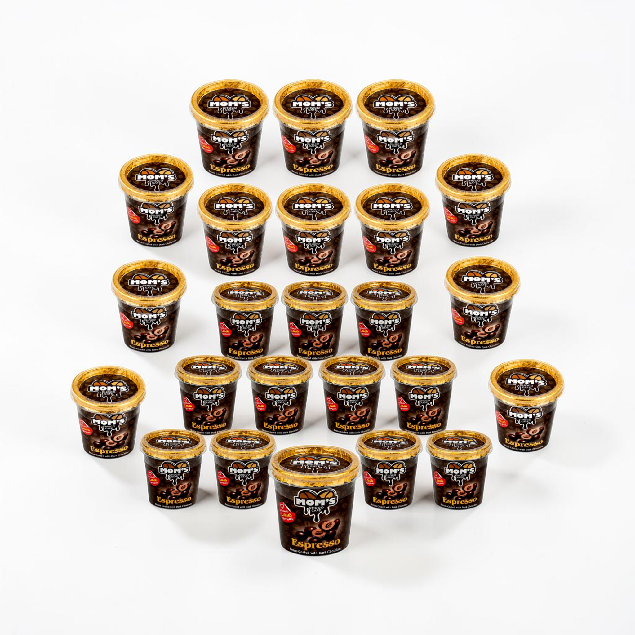 Mom's Espresso Beans Coated with Dark Chocolate - 24 pack