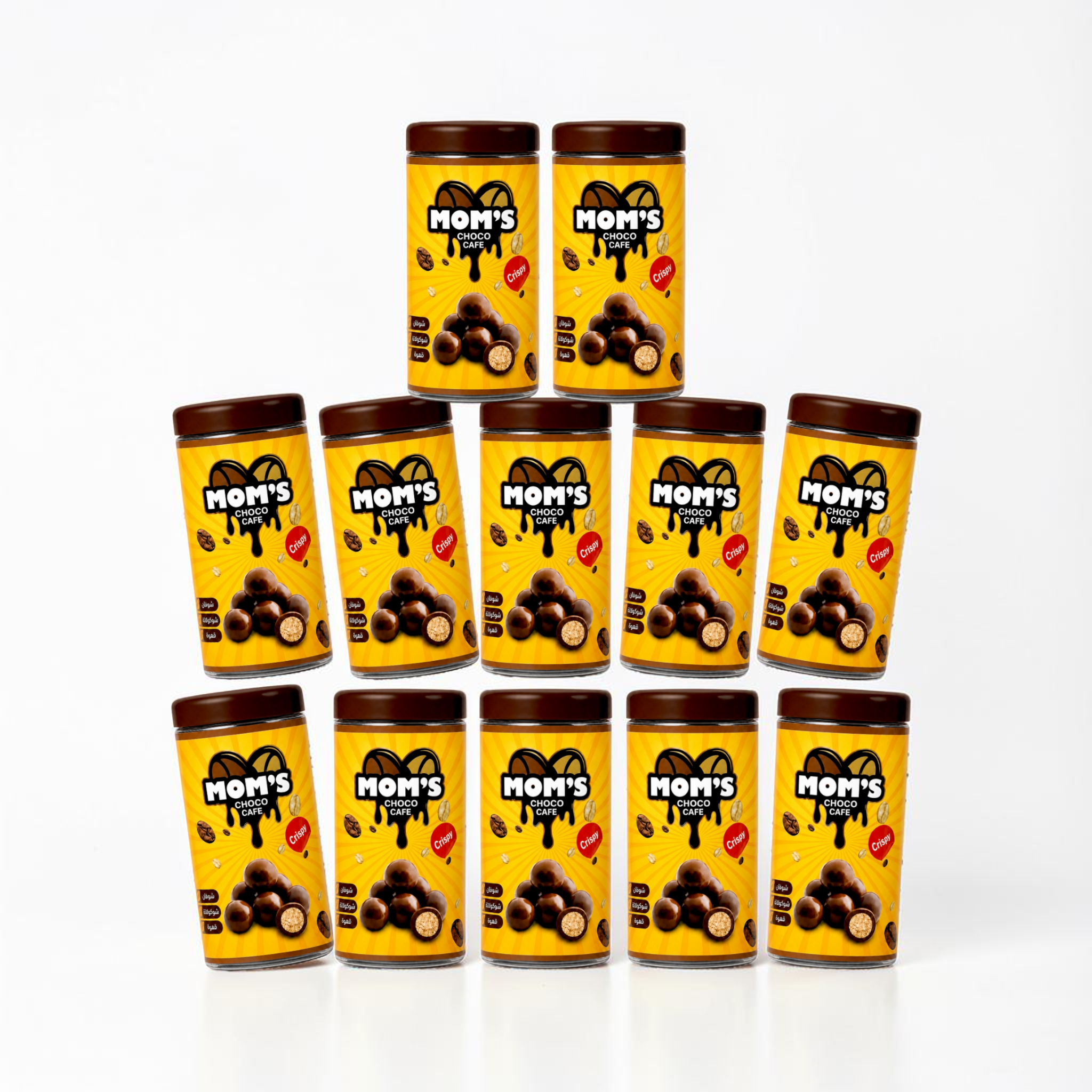Oatmeal Crisp Coated with Coffee Chocolate - 12 Jars (200g)