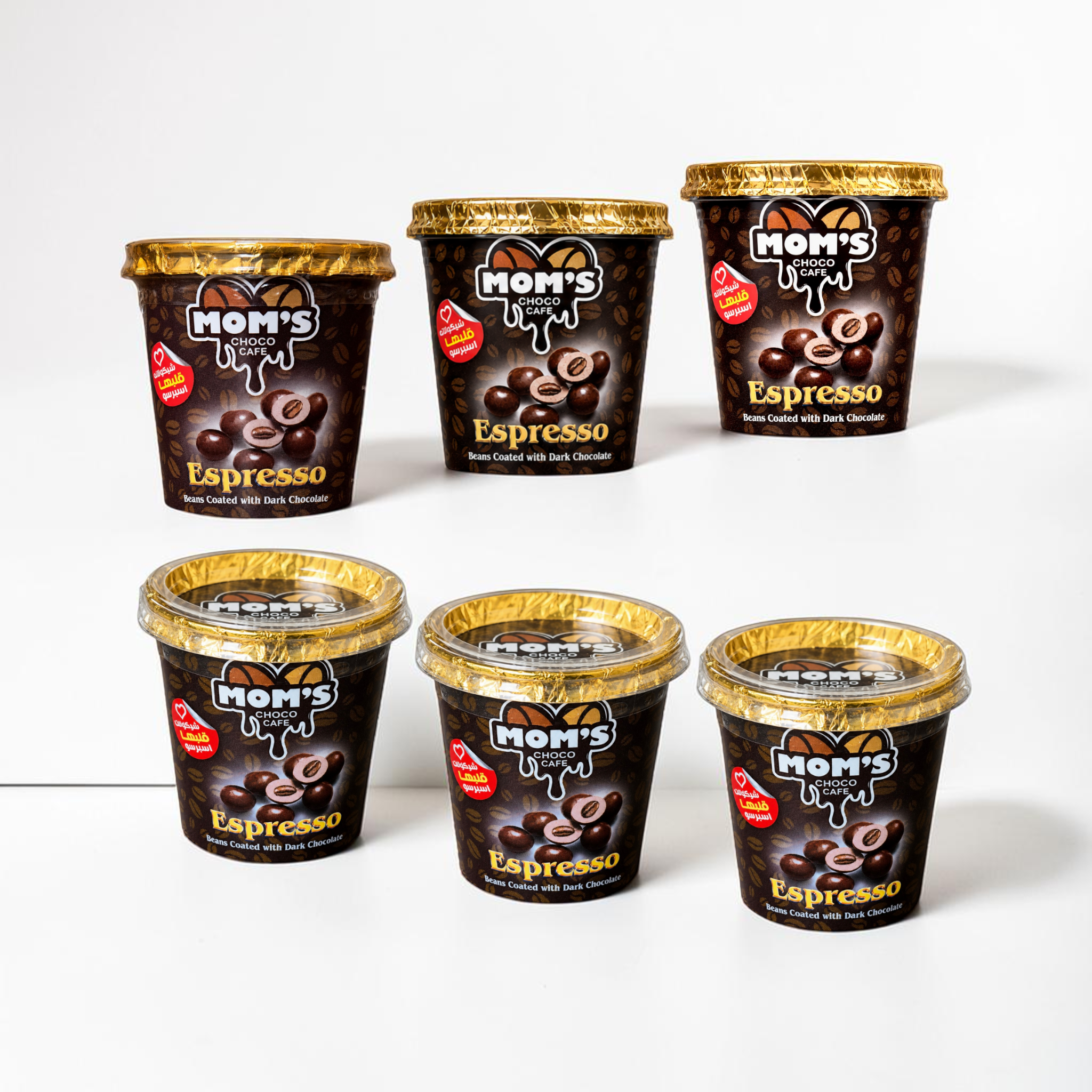 Mom's Choco Cafe Espresso - 6 Cups Dark Chocolate (35g)