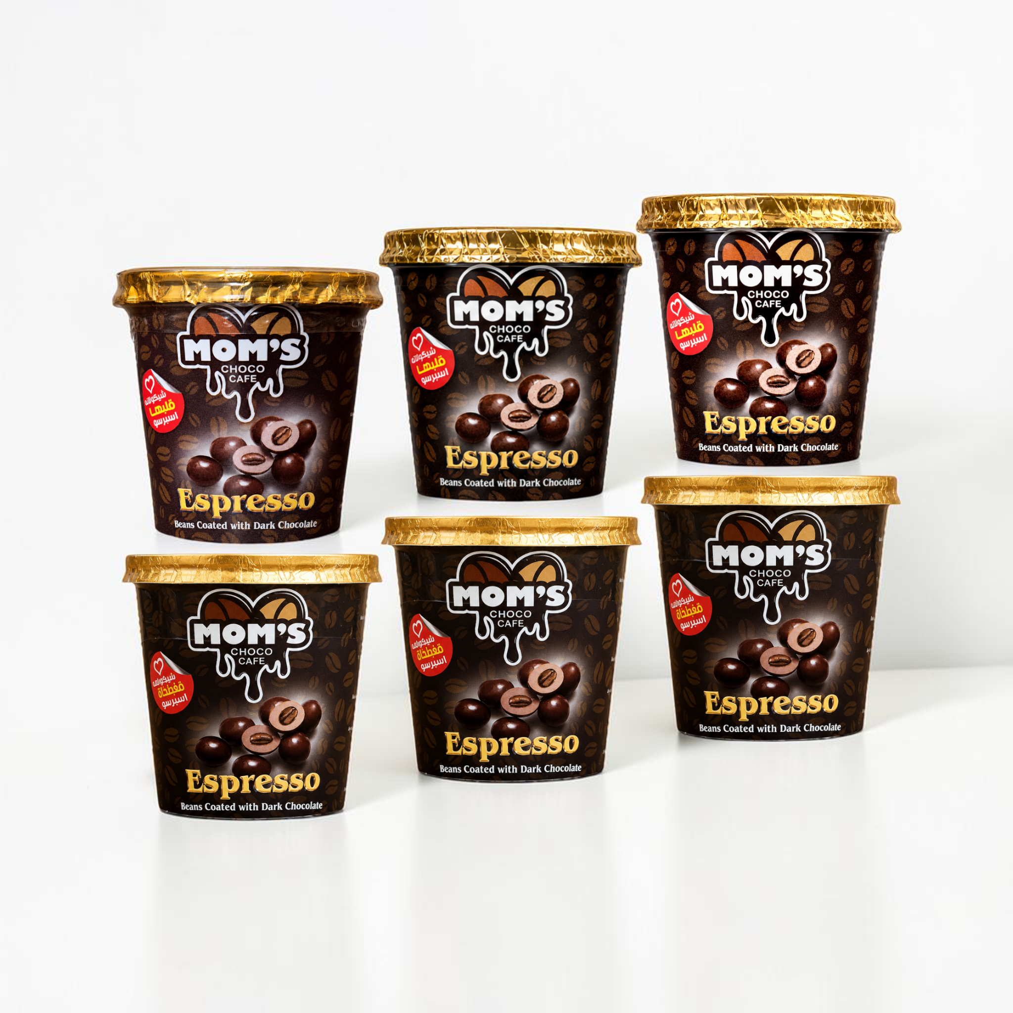 Mom's Choco Cafe Espresso - 6 Cups Dark Chocolate (35g)