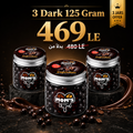 Mom's Choco Cafe Espresso - Bundle 3 Glass Jars Dark Chocolate (125g)