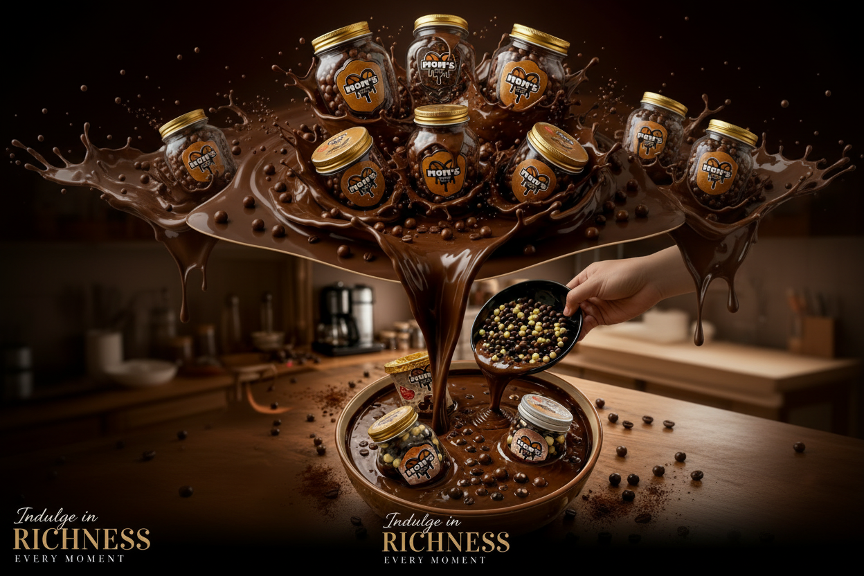 Mom's Choco Cafe Wide Desktop Banner