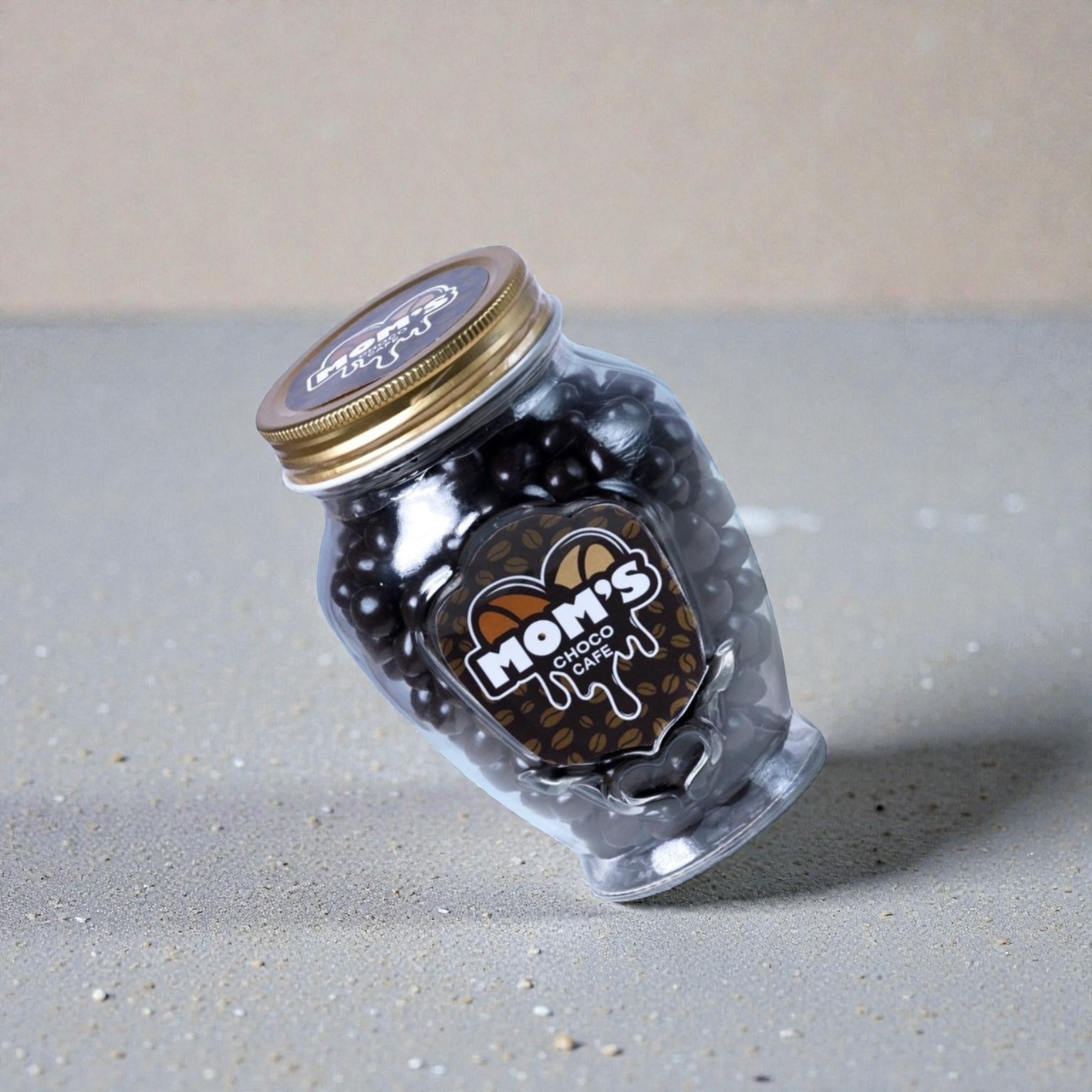 Mom's Choco Cafe Espresso - Bundle 4 Glass Jars Dark Chocolate (350g)